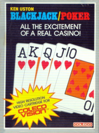 Ken Uston Blackjack-Poker Colecovision US box art